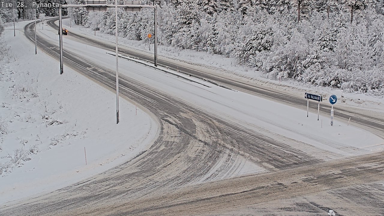 Weather Camera Image Road 28 Pyhäntä, Pyhäntä, Pohjois-Pohjanmaa