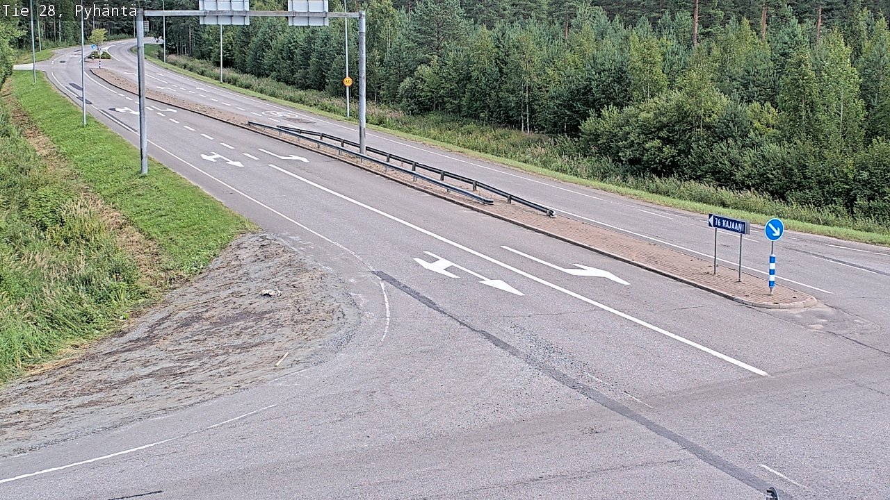Kelikamerat Kuva Tie 28 Pyhäntä, Pyhäntä, Pohjois-Pohjanmaa