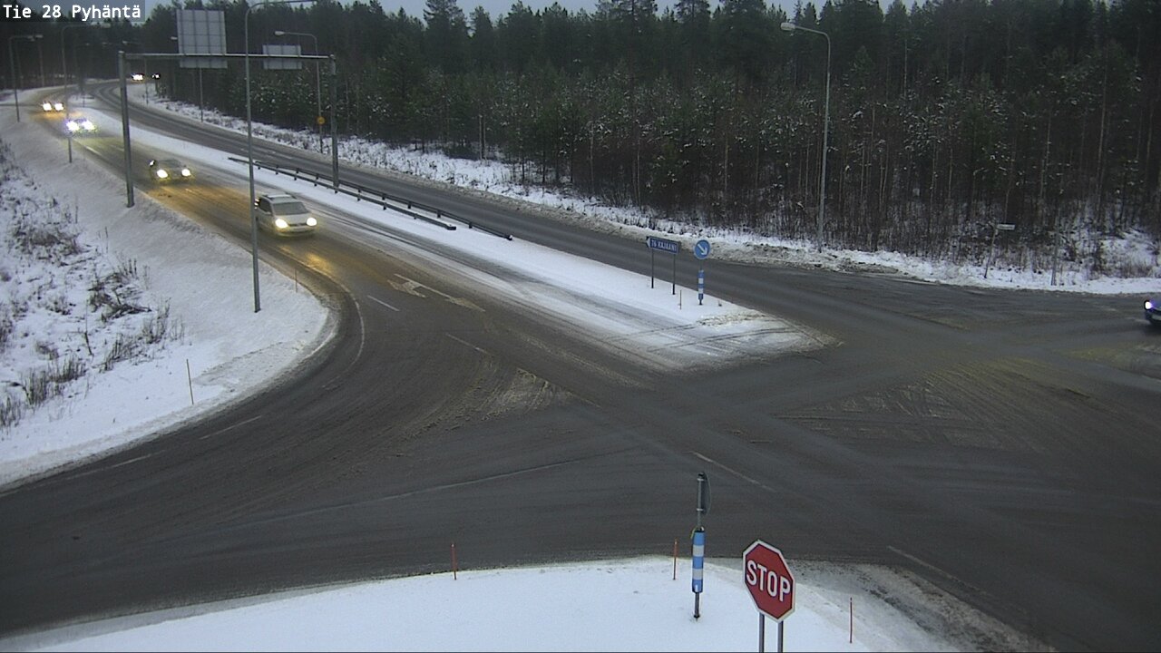 Weather Camera Image Väg 28 Pyhäntä, Pyhäntä, Pohjois-Pohjanmaa
