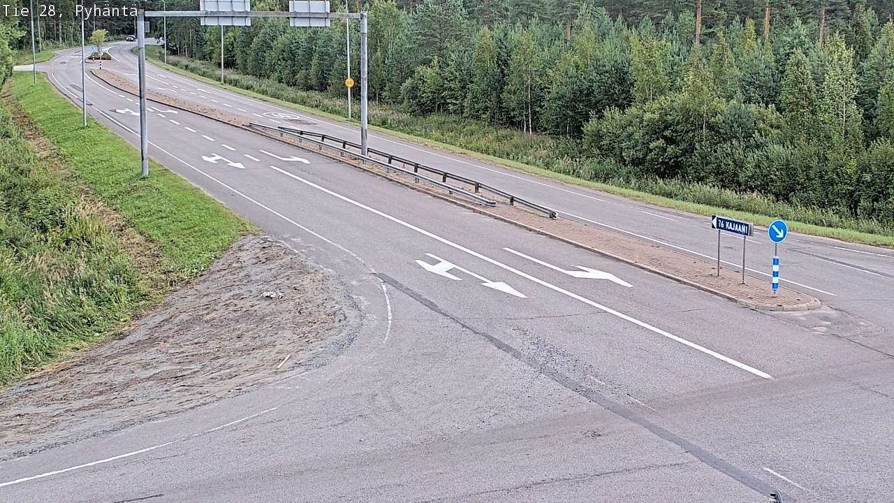 Kelikamerat Kuva Tie 28 Pyhäntä, Pyhäntä, Pohjois-Pohjanmaa