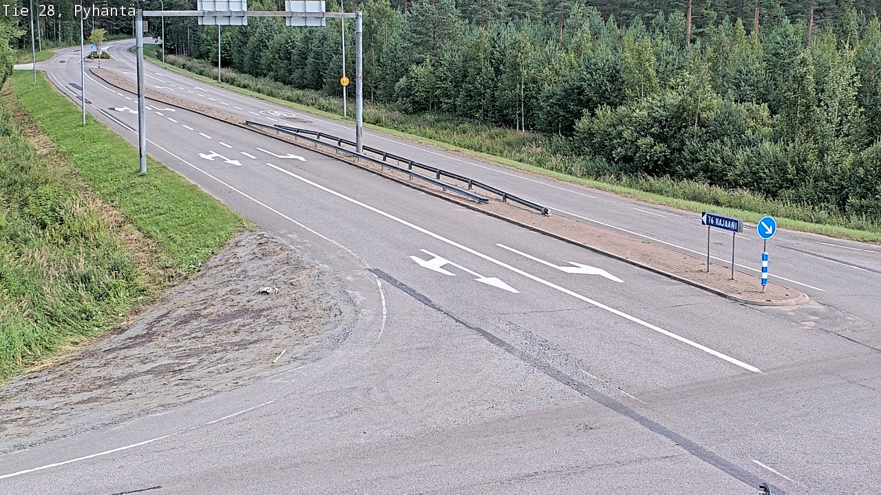 Kelikamerat Kuva Tie 28 Pyhäntä, Pyhäntä, Pohjois-Pohjanmaa