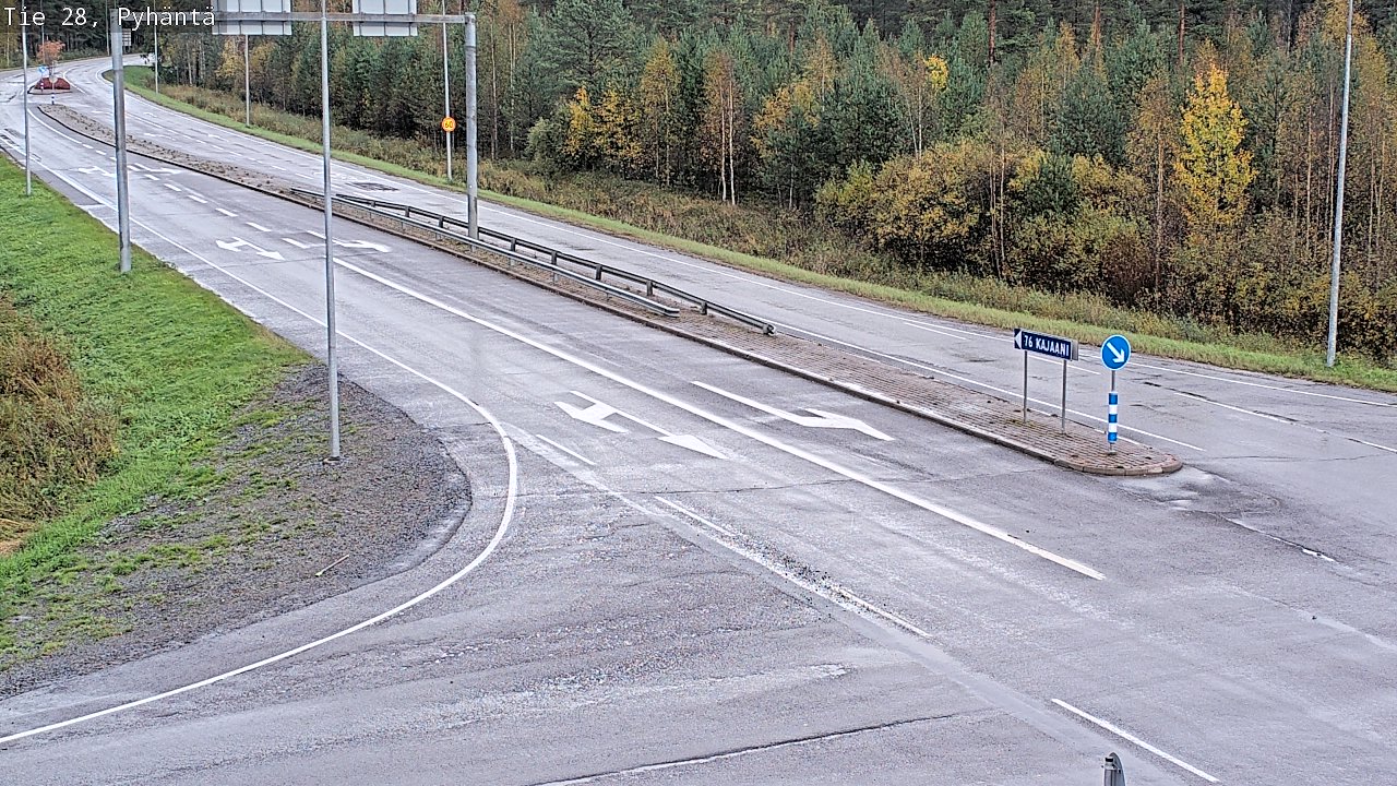 Kelikamerat Kuva Tie 28 Pyhäntä, Pyhäntä, Pohjois-Pohjanmaa