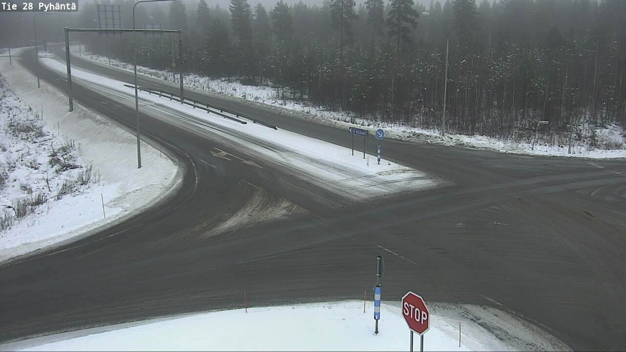 Weather Camera Image Road 28 Pyhäntä, Pyhäntä, Pohjois-Pohjanmaa