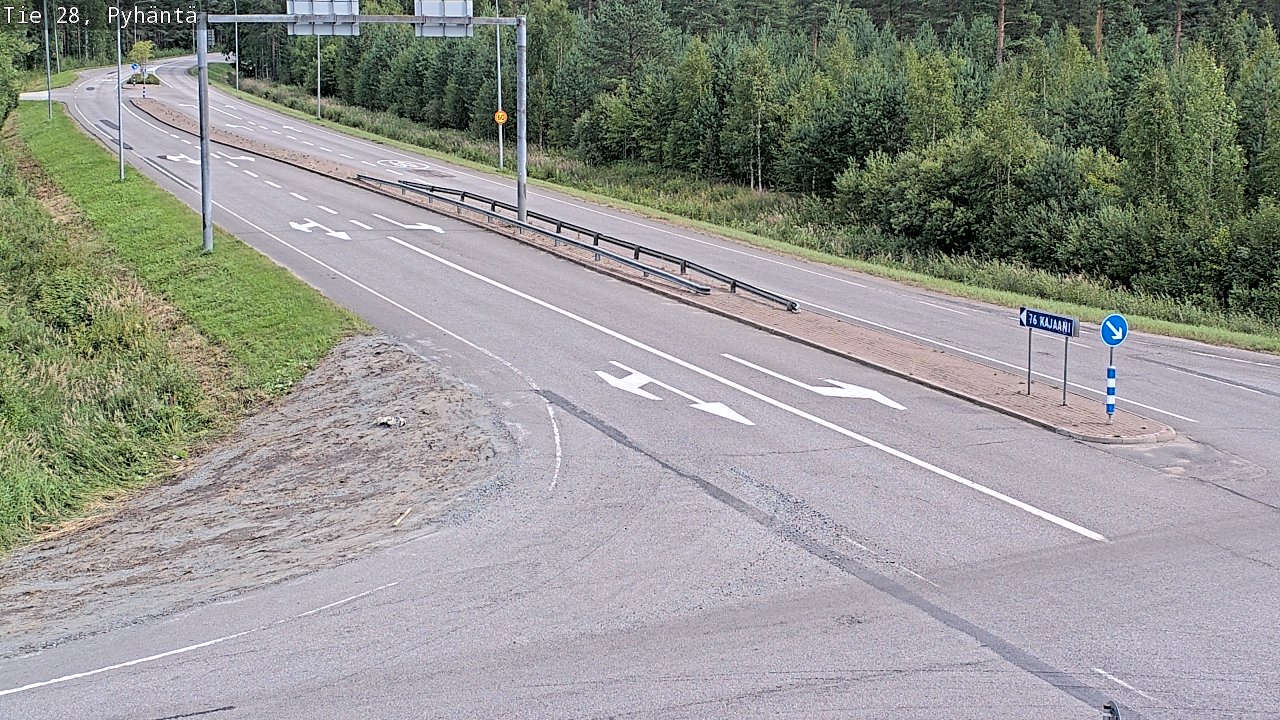 Kelikamerat Kuva Tie 28 Pyhäntä, Pyhäntä, Pohjois-Pohjanmaa