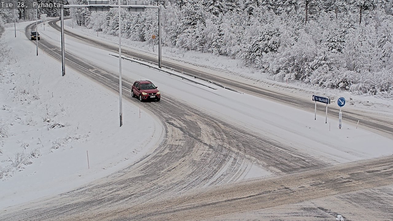 Weather Camera Image Road 28 Pyhäntä, Pyhäntä, Pohjois-Pohjanmaa