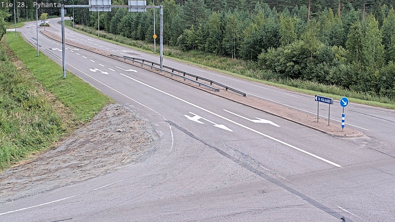 Kelikamerat Kuva Tie 28 Pyhäntä, Pyhäntä, Pohjois-Pohjanmaa