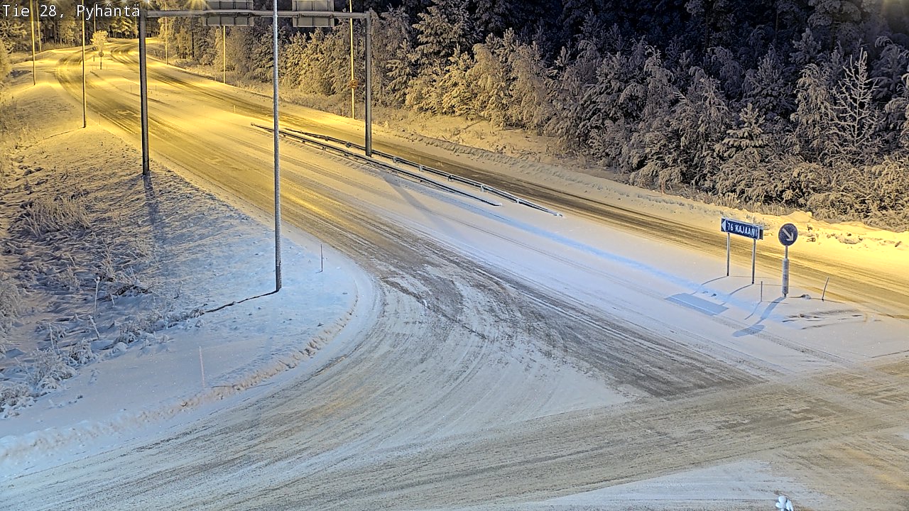 Weather Camera Image Road 28 Pyhäntä, Pyhäntä, Pohjois-Pohjanmaa