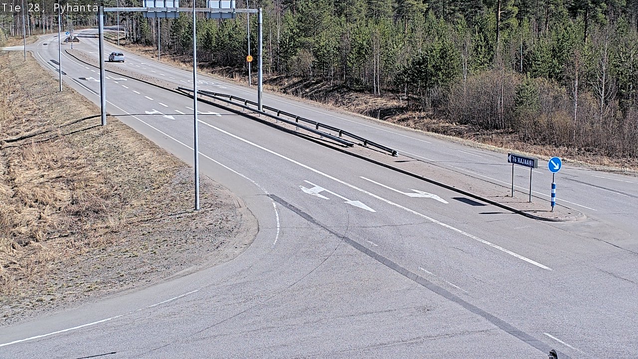 Kelikamerat Kuva Tie 28 Pyhäntä, Pyhäntä, Pohjois-Pohjanmaa