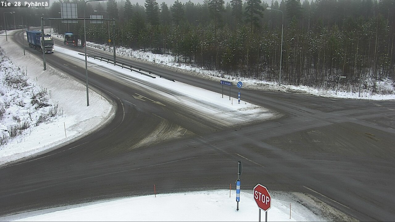 Weather Camera Image Road 28 Pyhäntä, Pyhäntä, Pohjois-Pohjanmaa