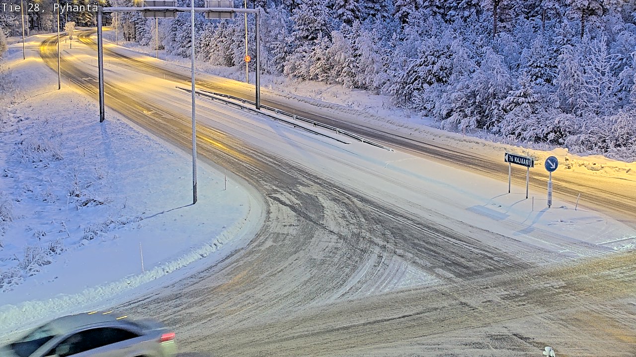 Weather Camera Image Road 28 Pyhäntä, Pyhäntä, Pohjois-Pohjanmaa