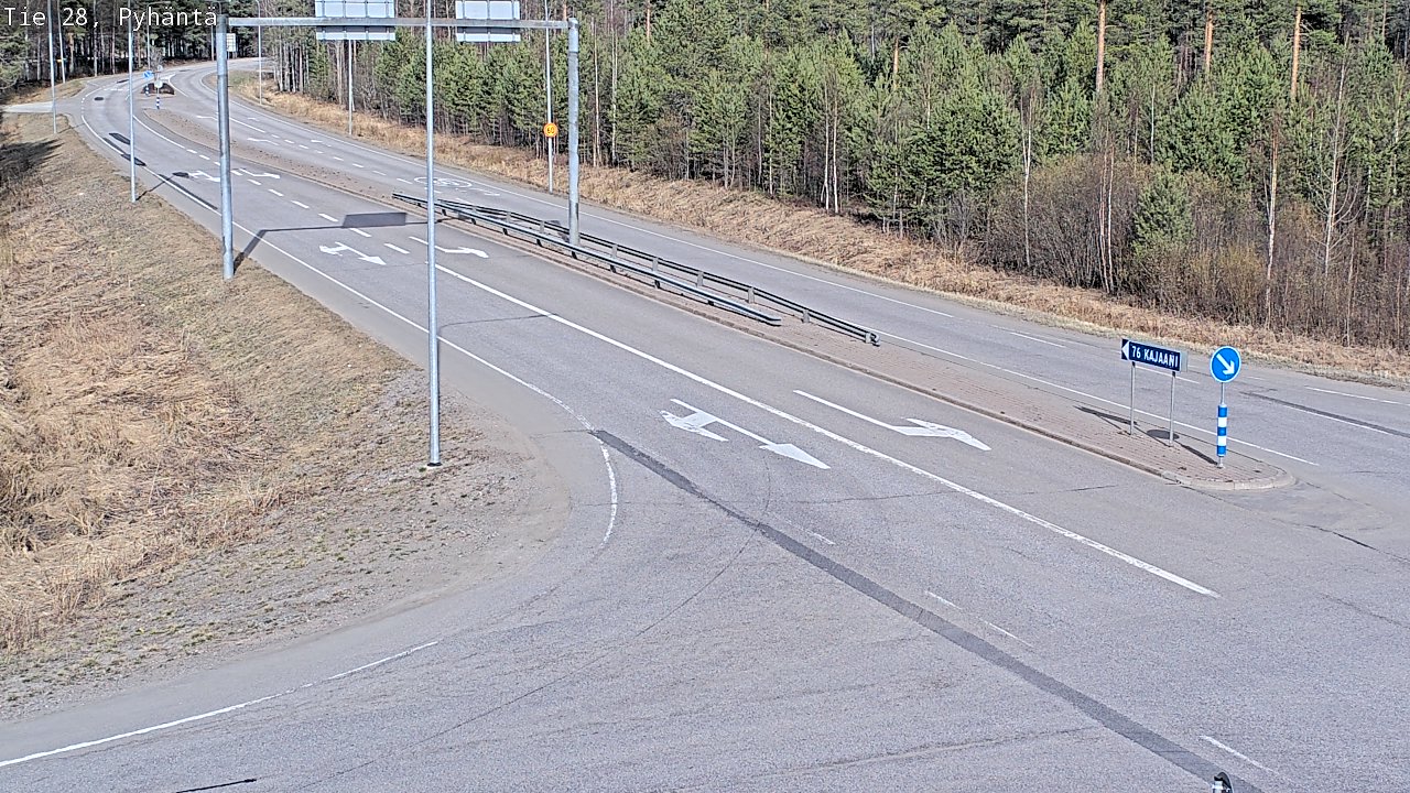 Kelikamerat Kuva Tie 28 Pyhäntä, Pyhäntä, Pohjois-Pohjanmaa