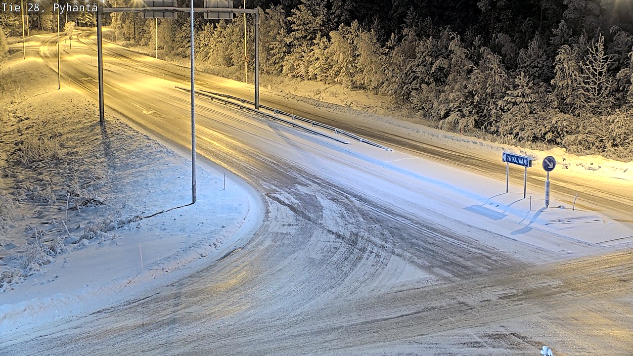 Weather Camera Image Road 28 Pyhäntä, Pyhäntä, Pohjois-Pohjanmaa