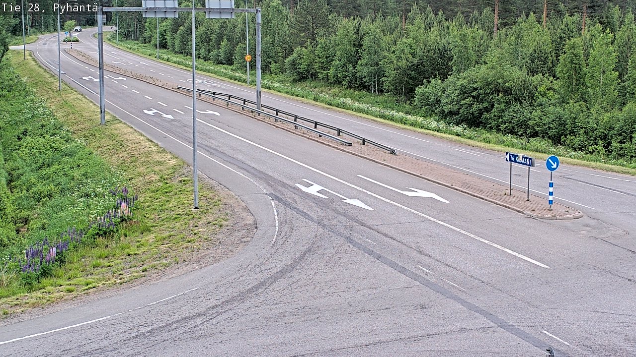 Kelikamerat Kuva Tie 28 Pyhäntä, Pyhäntä, Pohjois-Pohjanmaa