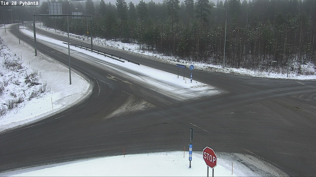 Weather Camera Image Road 28 Pyhäntä, Pyhäntä, Pohjois-Pohjanmaa