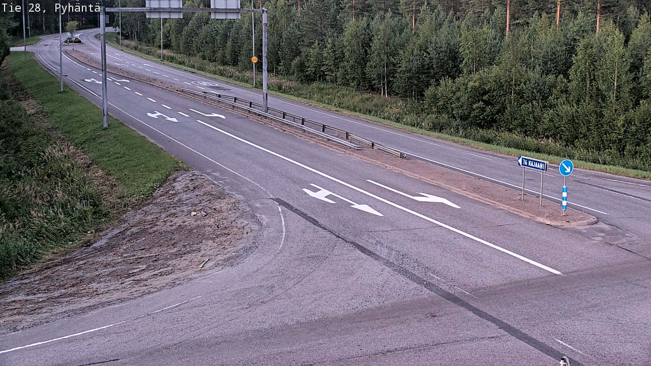 Kelikamerat Kuva Tie 28 Pyhäntä, Pyhäntä, Pohjois-Pohjanmaa