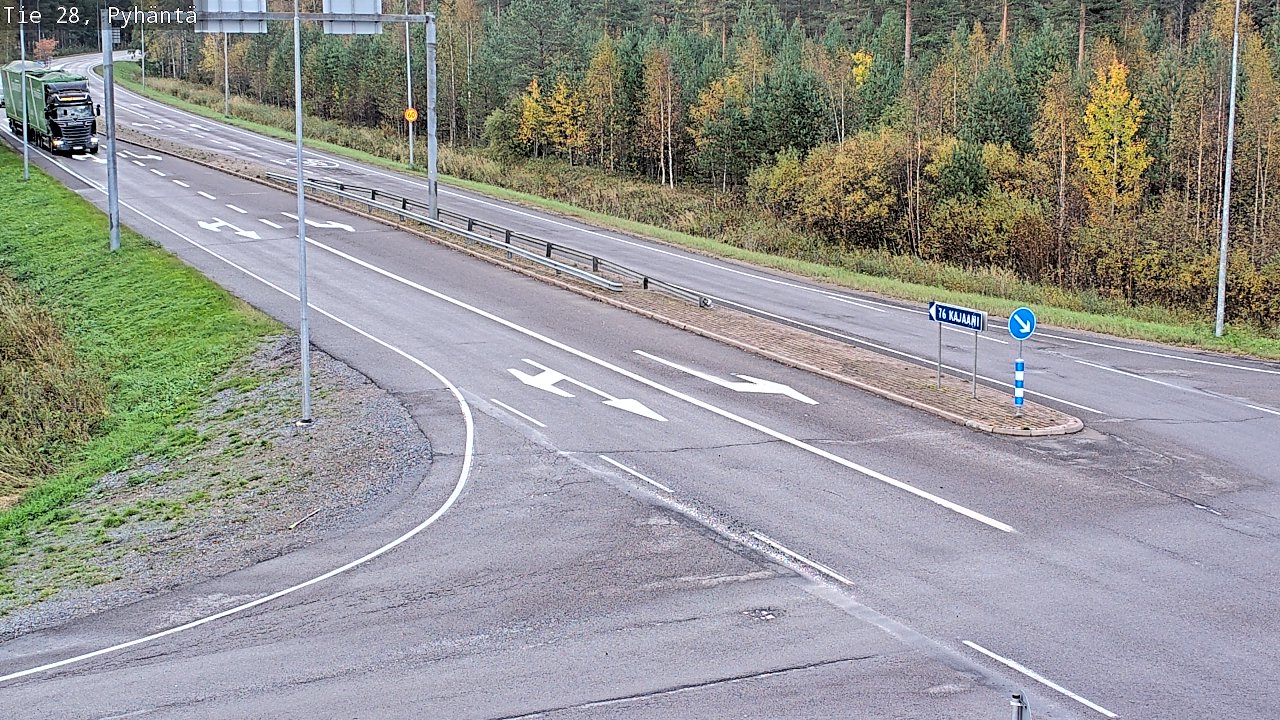 Kelikamerat Kuva Tie 28 Pyhäntä, Pyhäntä, Pohjois-Pohjanmaa