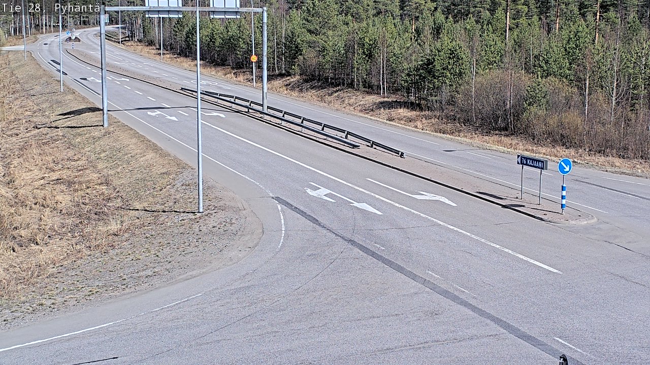 Kelikamerat Kuva Tie 28 Pyhäntä, Pyhäntä, Pohjois-Pohjanmaa