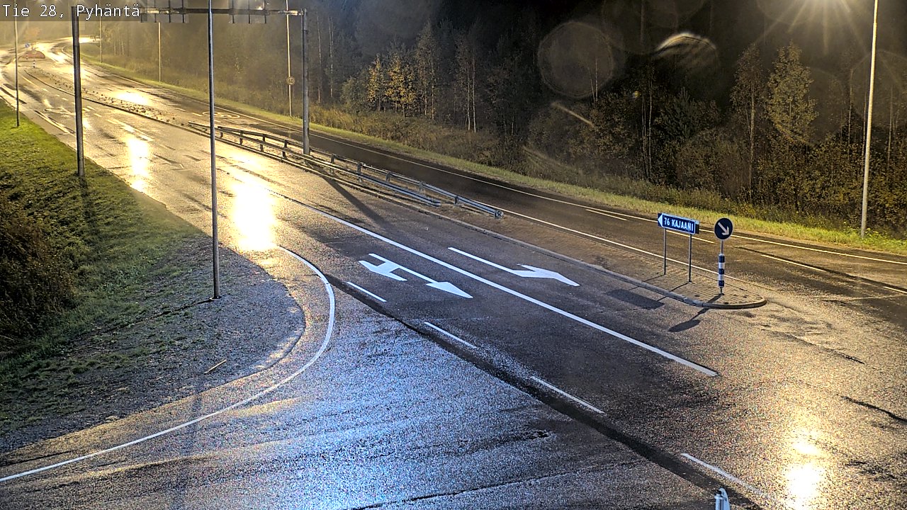 Kelikamerat Kuva Tie 28 Pyhäntä, Pyhäntä, Pohjois-Pohjanmaa