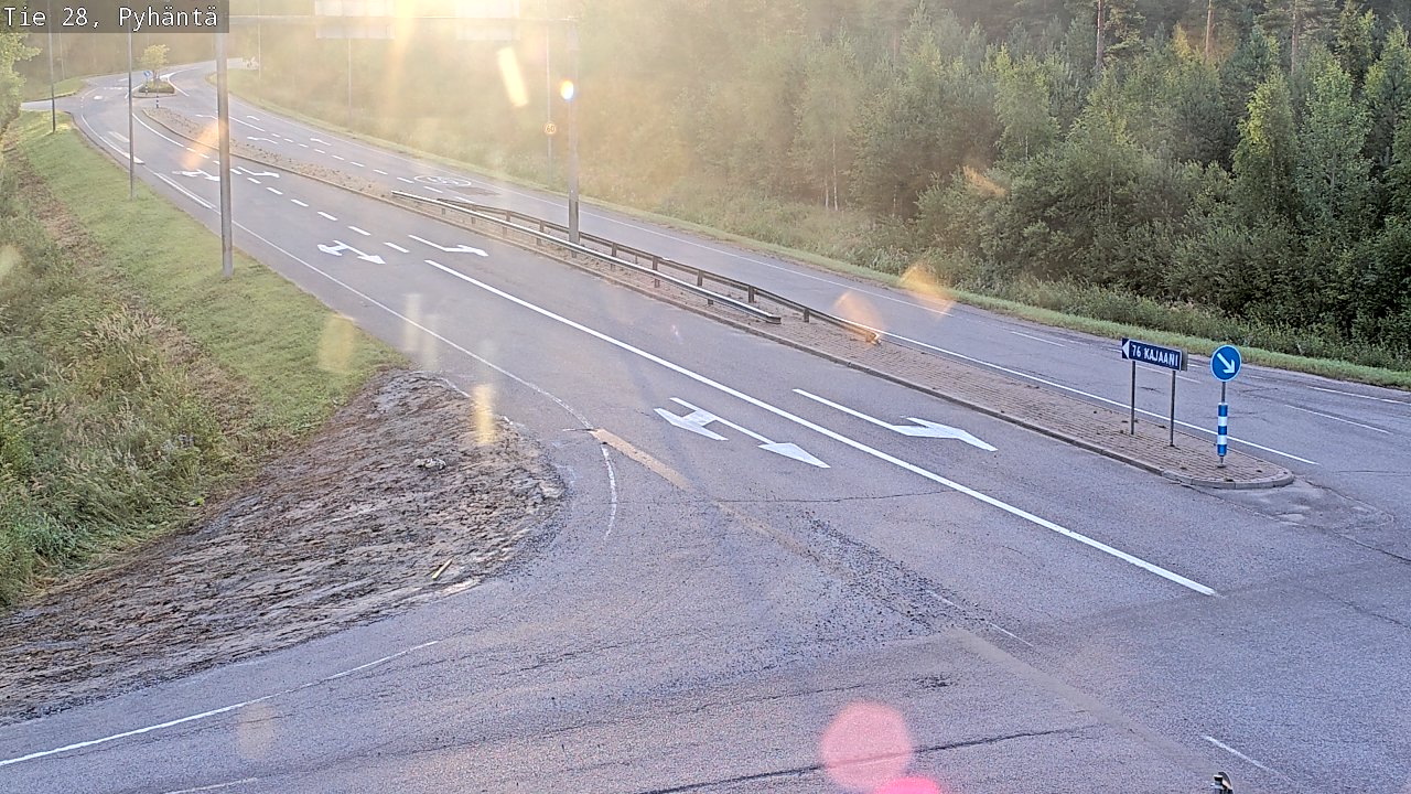 Kelikamerat Kuva Tie 28 Pyhäntä, Pyhäntä, Pohjois-Pohjanmaa