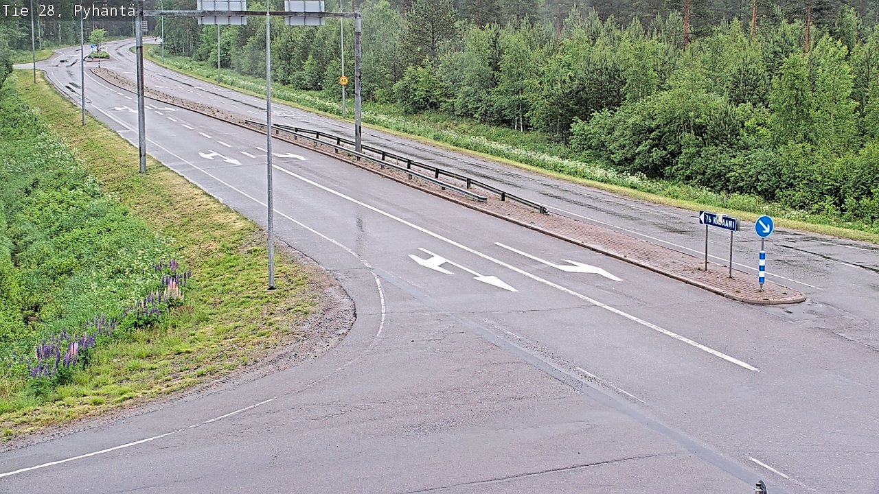 Kelikamerat Kuva Tie 28 Pyhäntä, Pyhäntä, Pohjois-Pohjanmaa