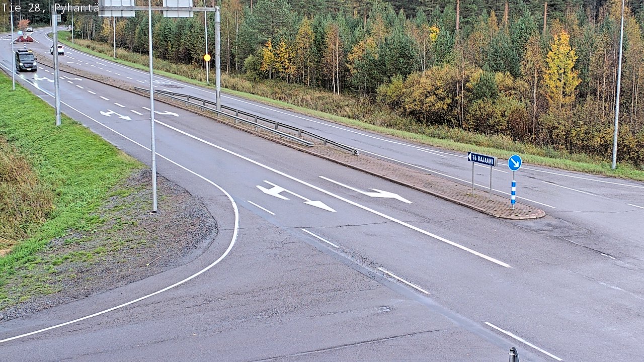 Kelikamerat Kuva Tie 28 Pyhäntä, Pyhäntä, Pohjois-Pohjanmaa