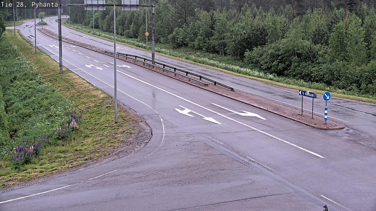 Kelikamerat Kuva Tie 28 Pyhäntä, Pyhäntä, Pohjois-Pohjanmaa