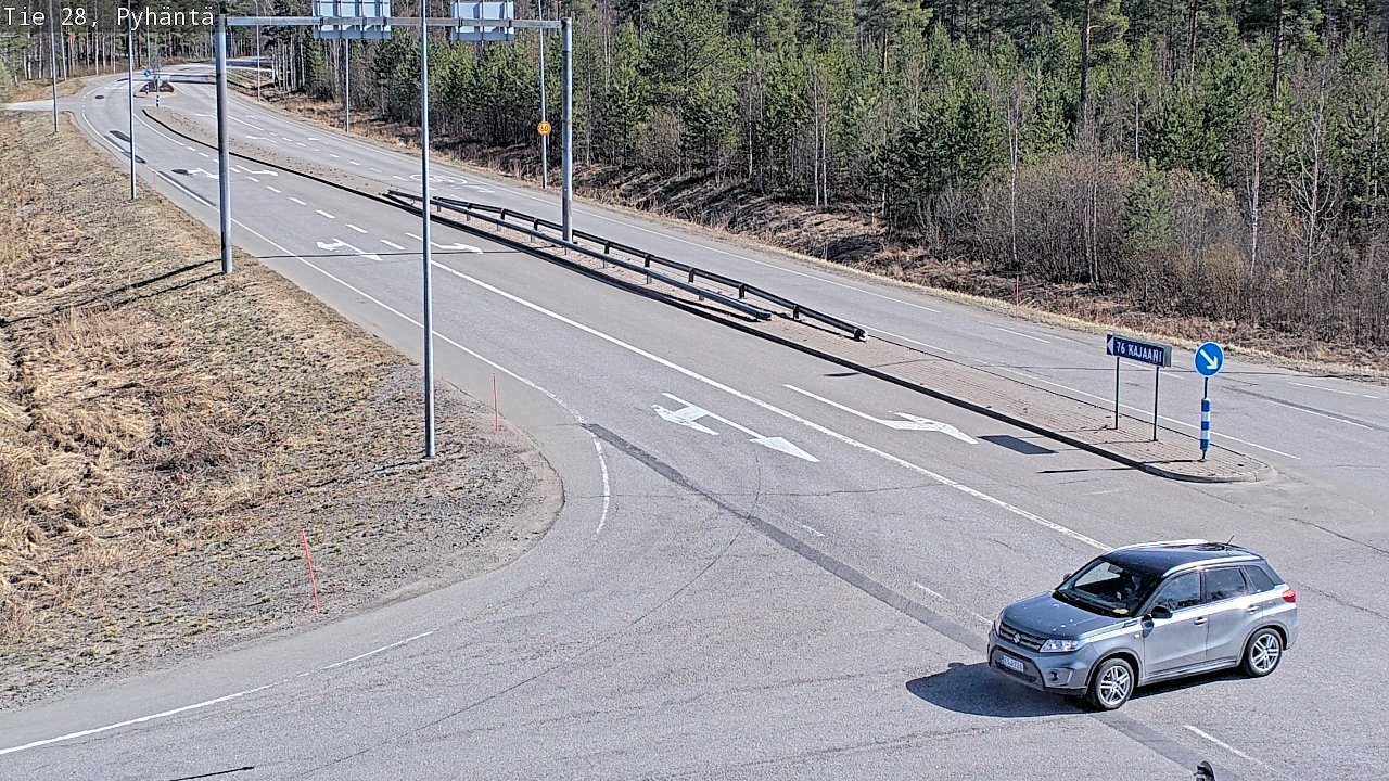 Kelikamerat Kuva Tie 28 Pyhäntä, Pyhäntä, Pohjois-Pohjanmaa