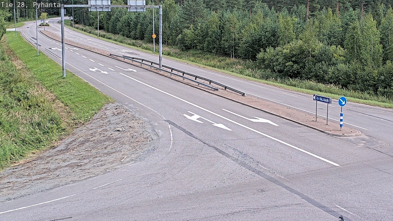 Kelikamerat Kuva Tie 28 Pyhäntä, Pyhäntä, Pohjois-Pohjanmaa
