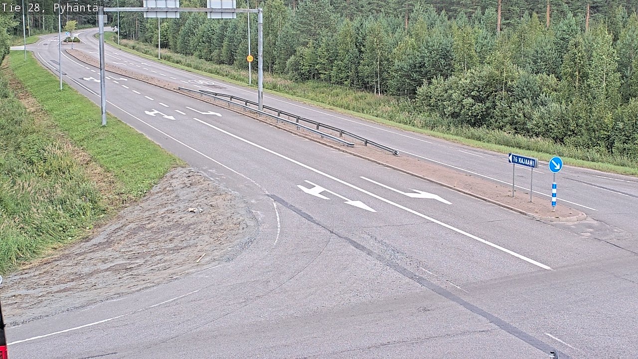 Kelikamerat Kuva Tie 28 Pyhäntä, Pyhäntä, Pohjois-Pohjanmaa