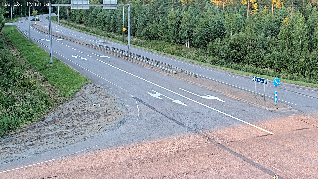 Kelikamerat Kuva Tie 28 Pyhäntä, Pyhäntä, Pohjois-Pohjanmaa