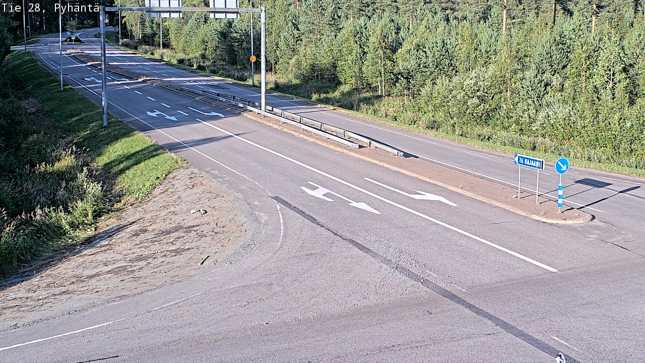 Kelikamerat Kuva Tie 28 Pyhäntä, Pyhäntä, Pohjois-Pohjanmaa