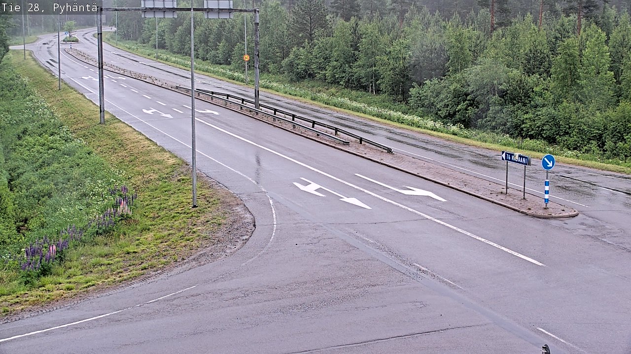 Kelikamerat Kuva Tie 28 Pyhäntä, Pyhäntä, Pohjois-Pohjanmaa