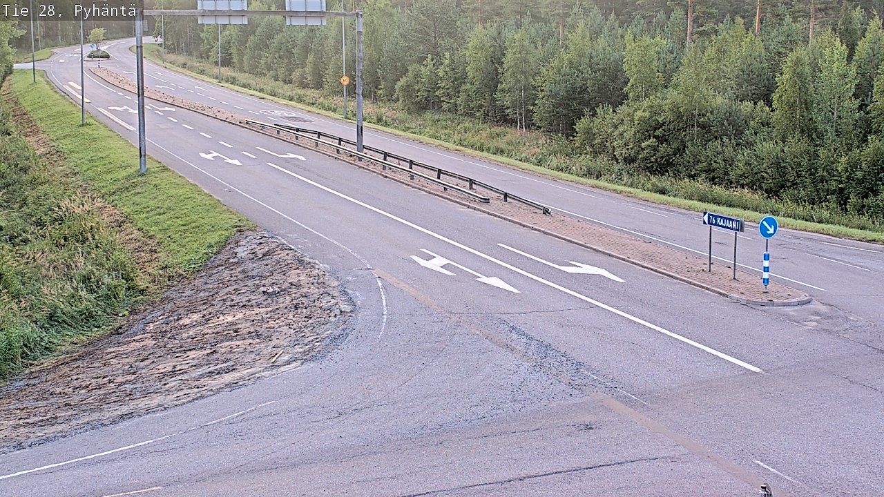 Kelikamerat Kuva Tie 28 Pyhäntä, Pyhäntä, Pohjois-Pohjanmaa