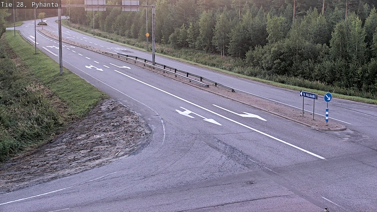 Kelikamerat Kuva Tie 28 Pyhäntä, Pyhäntä, Pohjois-Pohjanmaa