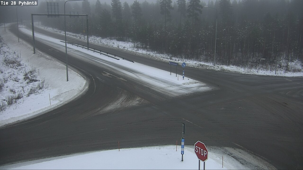 Weather Camera Image Road 28 Pyhäntä, Pyhäntä, Pohjois-Pohjanmaa
