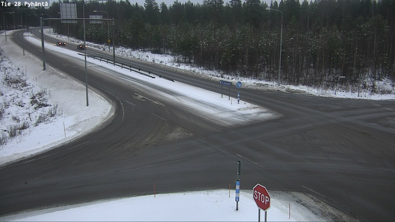 Weather Camera Image Väg 28 Pyhäntä, Pyhäntä, Pohjois-Pohjanmaa