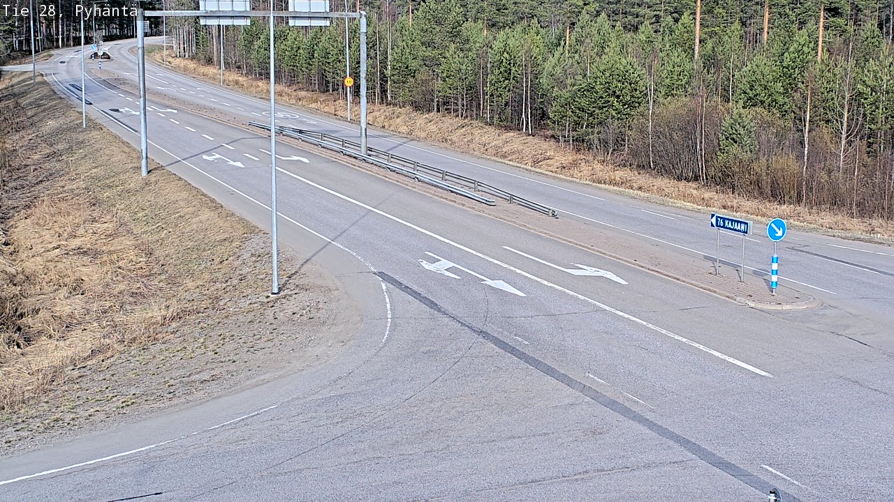 Kelikamerat Kuva Tie 28 Pyhäntä, Pyhäntä, Pohjois-Pohjanmaa