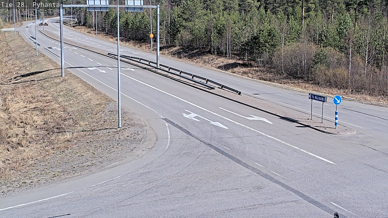 Kelikamerat Kuva Tie 28 Pyhäntä, Pyhäntä, Pohjois-Pohjanmaa