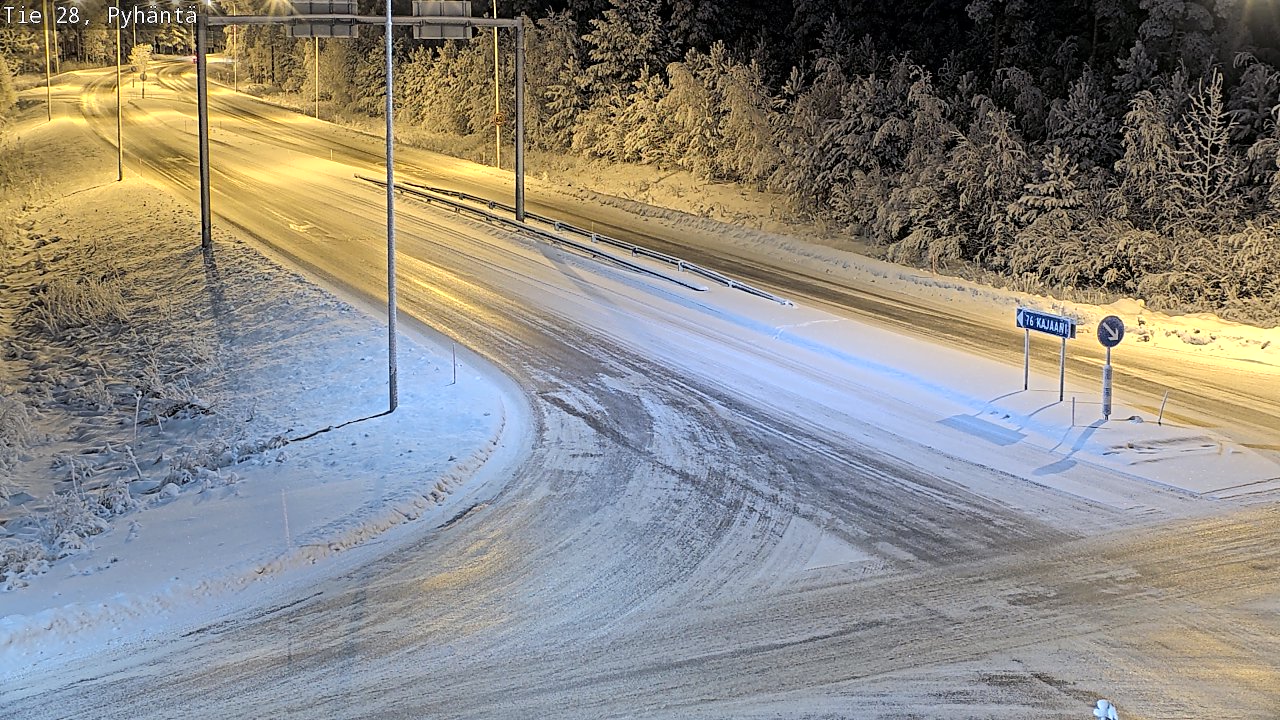 Weather Camera Image Road 28 Pyhäntä, Pyhäntä, Pohjois-Pohjanmaa