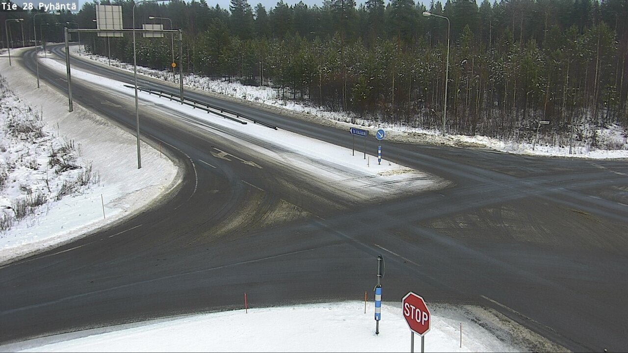 Weather Camera Image Väg 28 Pyhäntä, Pyhäntä, Pohjois-Pohjanmaa