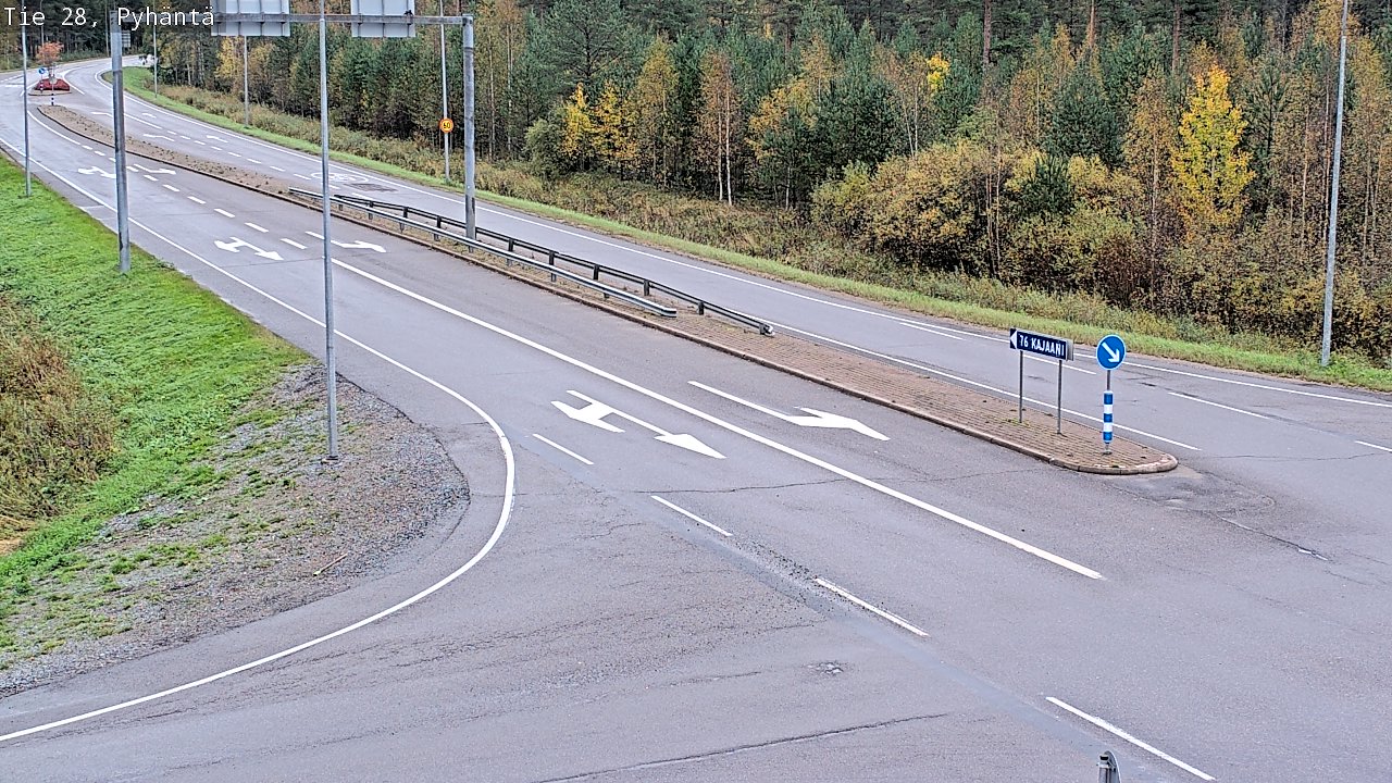 Kelikamerat Kuva Tie 28 Pyhäntä, Pyhäntä, Pohjois-Pohjanmaa
