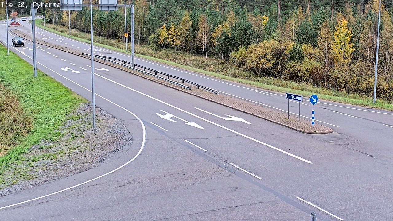 Kelikamerat Kuva Tie 28 Pyhäntä, Pyhäntä, Pohjois-Pohjanmaa