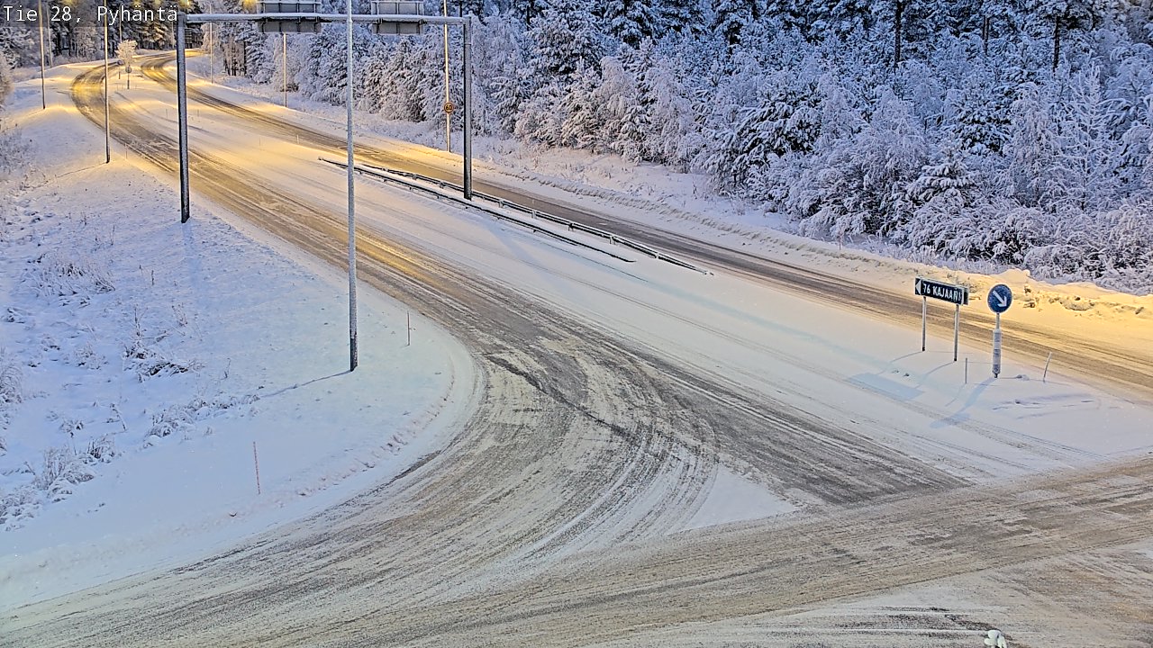Weather Camera Image Road 28 Pyhäntä, Pyhäntä, Pohjois-Pohjanmaa
