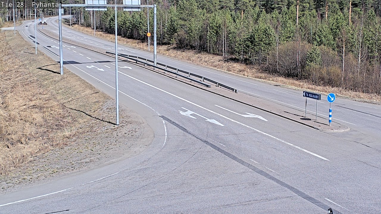 Kelikamerat Kuva Tie 28 Pyhäntä, Pyhäntä, Pohjois-Pohjanmaa