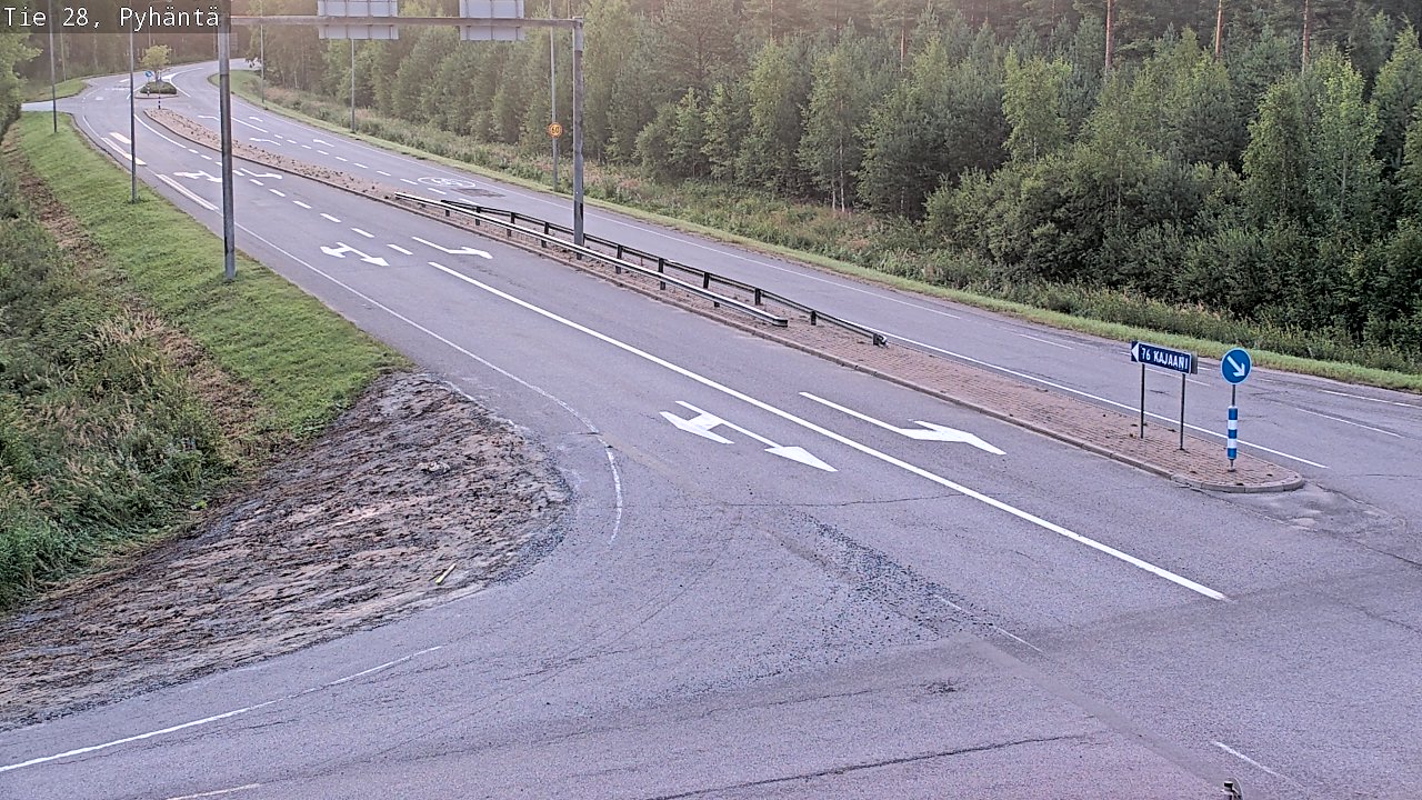 Kelikamerat Kuva Tie 28 Pyhäntä, Pyhäntä, Pohjois-Pohjanmaa