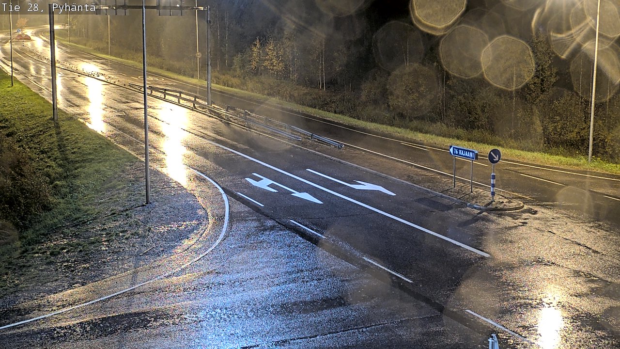 Kelikamerat Kuva Tie 28 Pyhäntä, Pyhäntä, Pohjois-Pohjanmaa