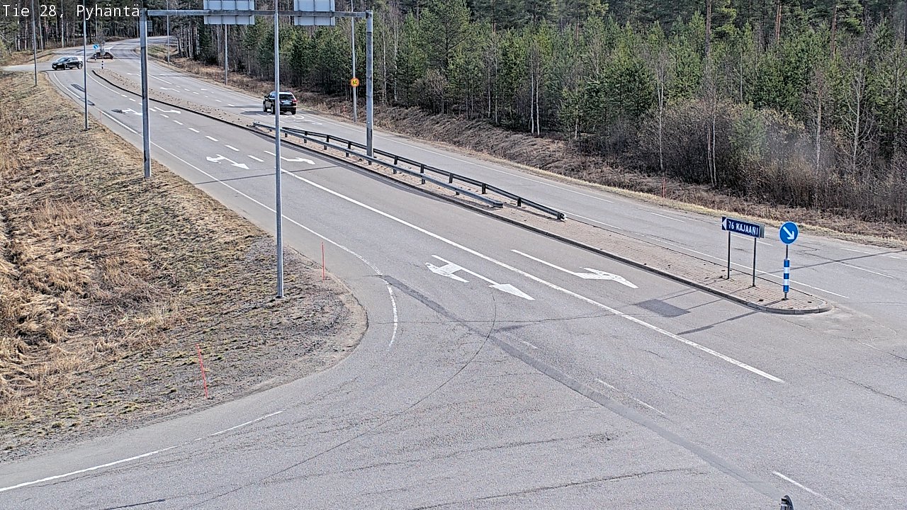 Kelikamerat Kuva Tie 28 Pyhäntä, Pyhäntä, Pohjois-Pohjanmaa
