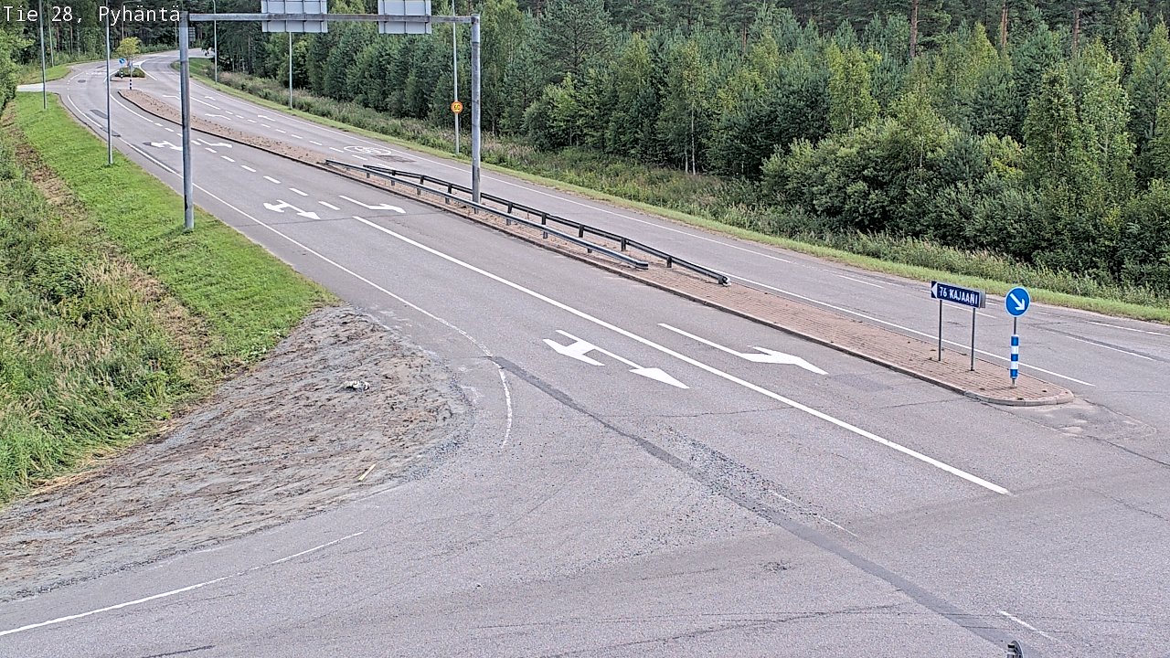 Kelikamerat Kuva Tie 28 Pyhäntä, Pyhäntä, Pohjois-Pohjanmaa