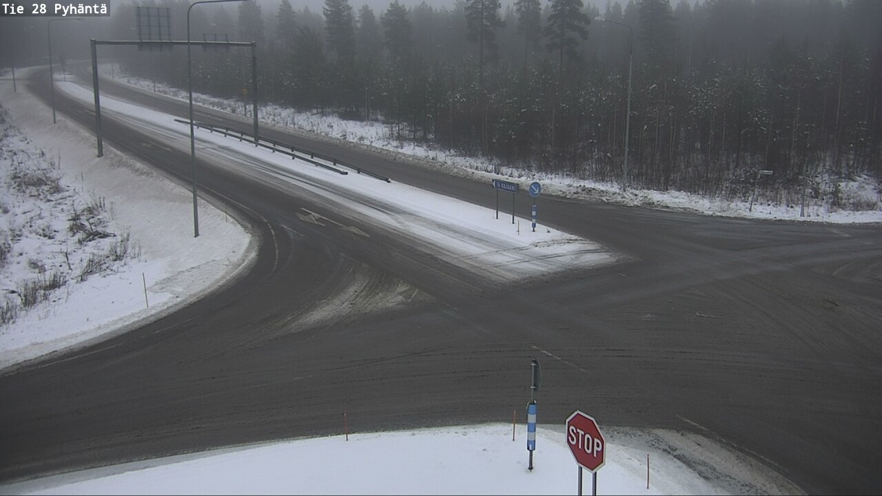 Weather Camera Image Road 28 Pyhäntä, Pyhäntä, Pohjois-Pohjanmaa