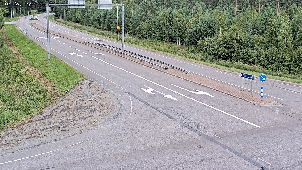 Kelikamerat Kuva Tie 28 Pyhäntä, Pyhäntä, Pohjois-Pohjanmaa